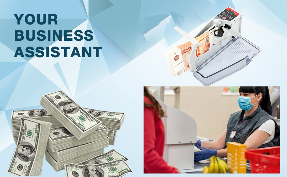 Bill Counters V40 Handheld Mini Portable Bill Cash Money Register