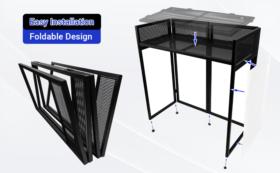 dj table stand portable