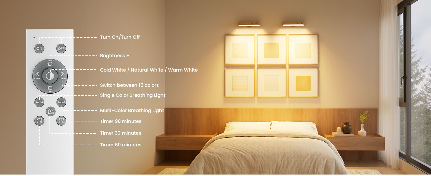 battery operated lights with remote wireless wall lights