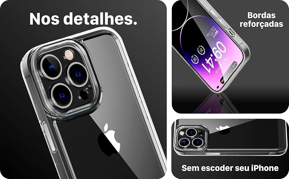 Resistente a quedas, alinhado perfeitamente ao seu iPhone