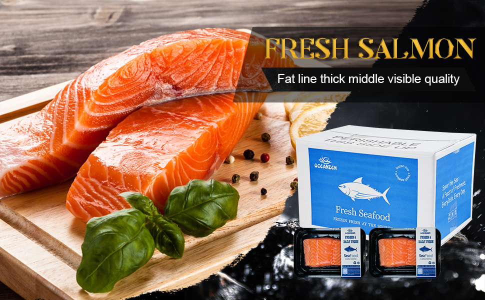 OCEANZEN Atlantic Salmon 12 Packs of 2 x 6 oz per Pack