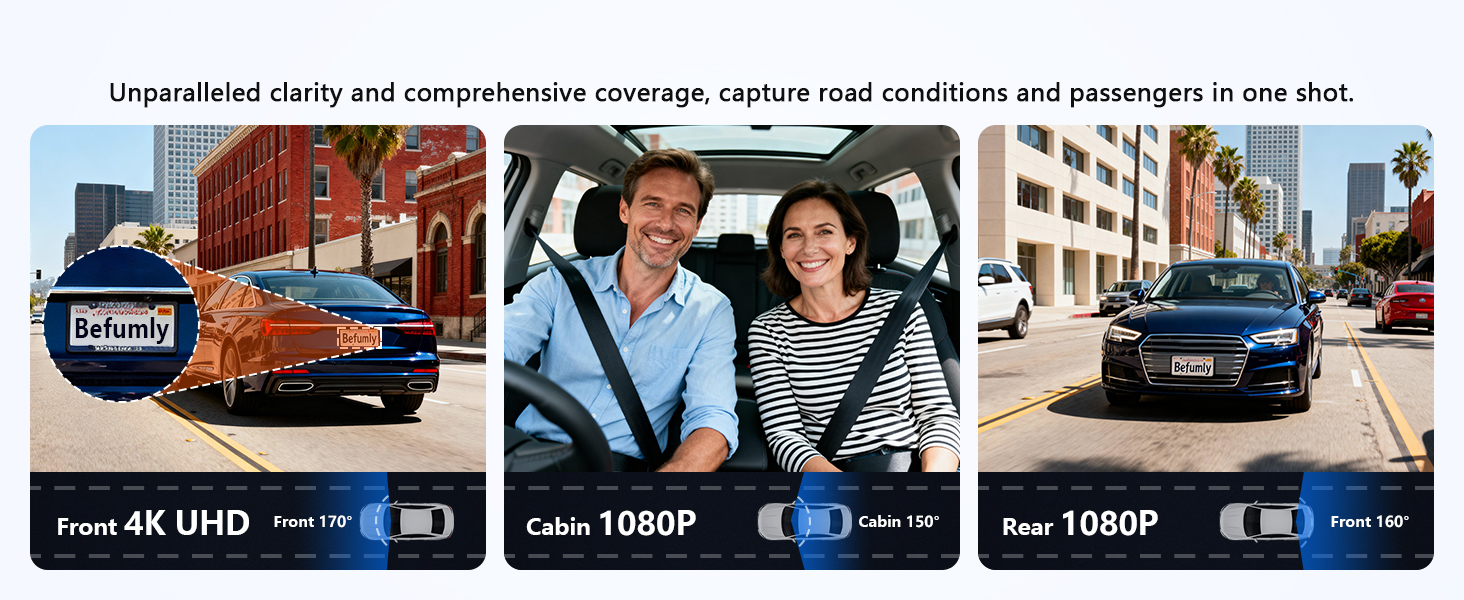 3 channel dash cam 4k