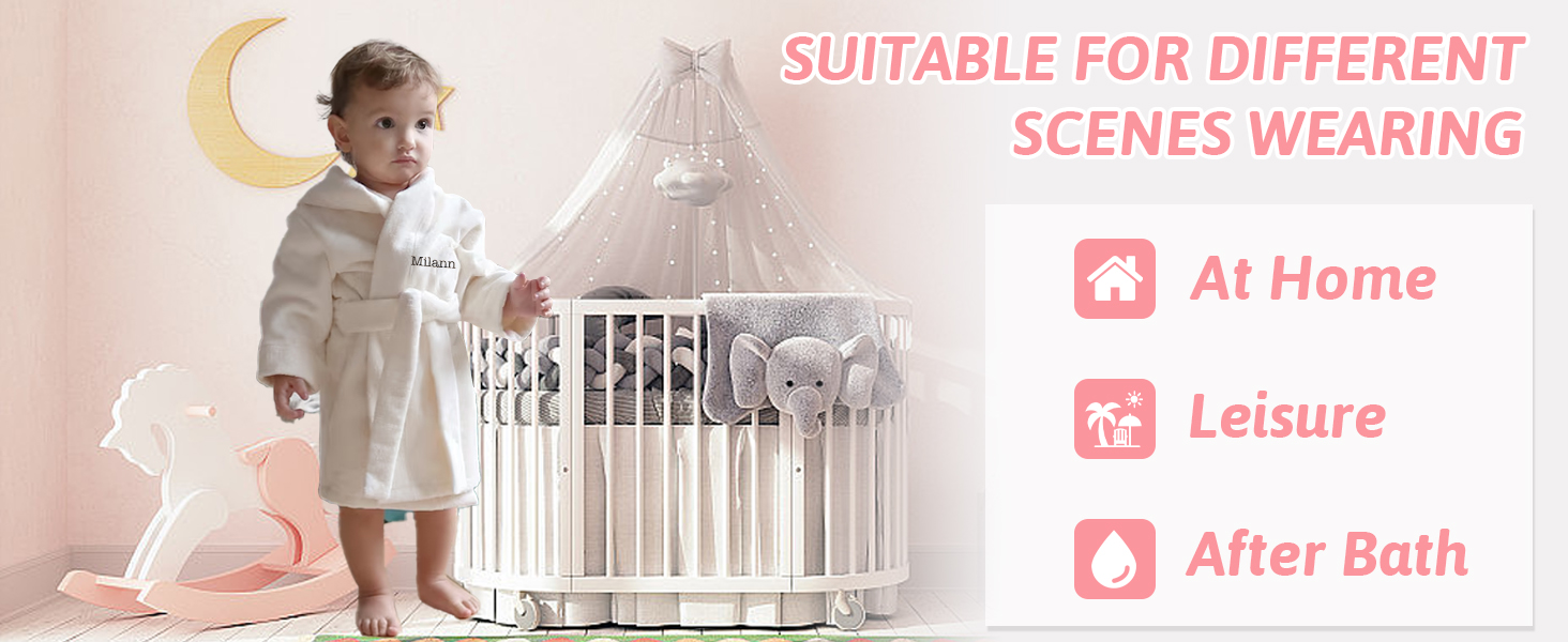 Customized Flannel Kids Robes