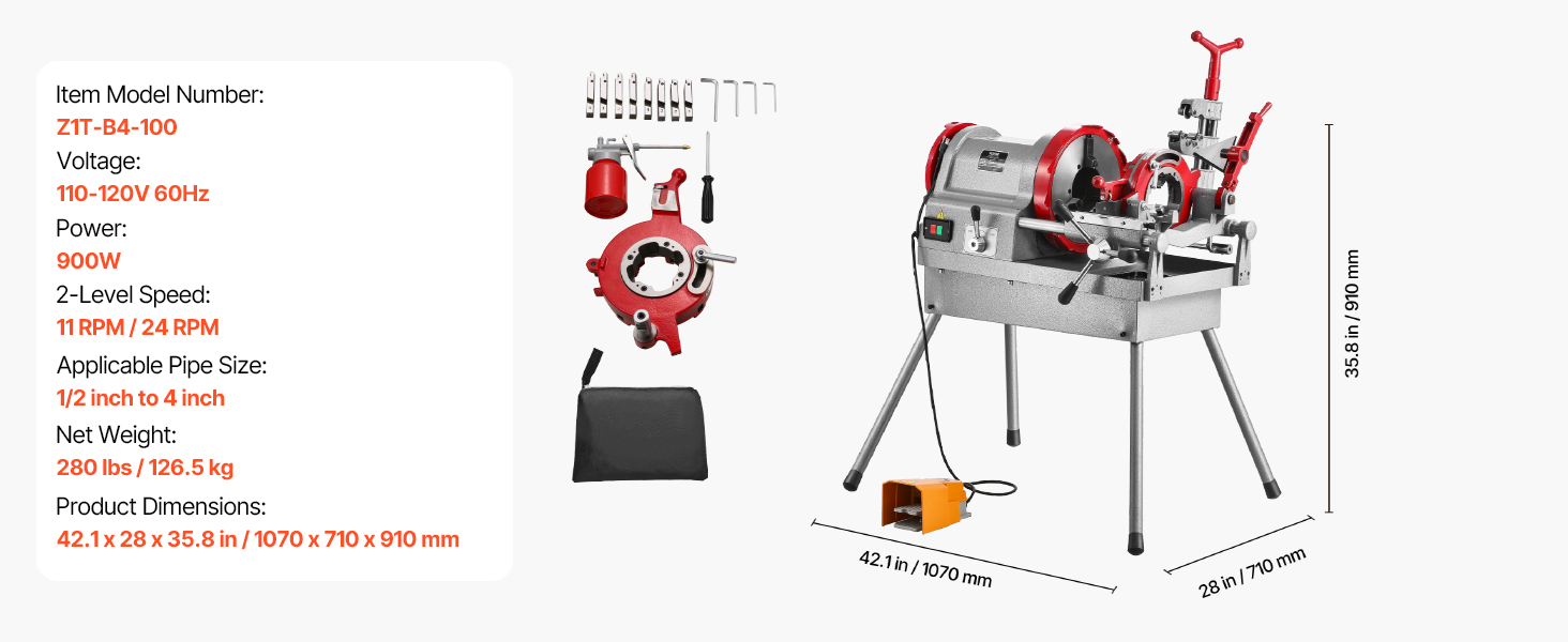 pipe threading machine