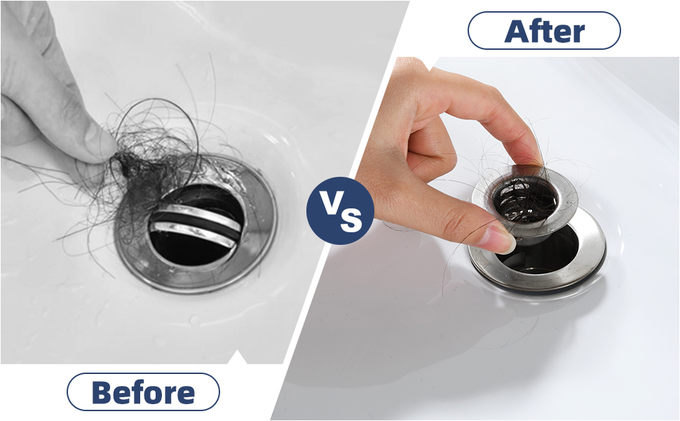 WINDALY 4 Packs Bathroom Sink Strainer Small Sink Drain Hair Catcher, 1