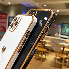 iPhone 12 Pro Max Case for Women Plating Gold 