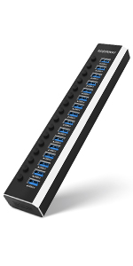 ☆送料無料 ROSONWAY USB ハブ 3.0 16ポ SH-A16 108 Amazon | ROSONWAY USB ハブ 3.0 16ポート アルミ製 USB Hub