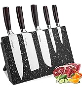 MOSFiATA Magnetic Knife Block - Strongly Magnetic Knife Holder - Magnetic Knife Stand Without Kni...