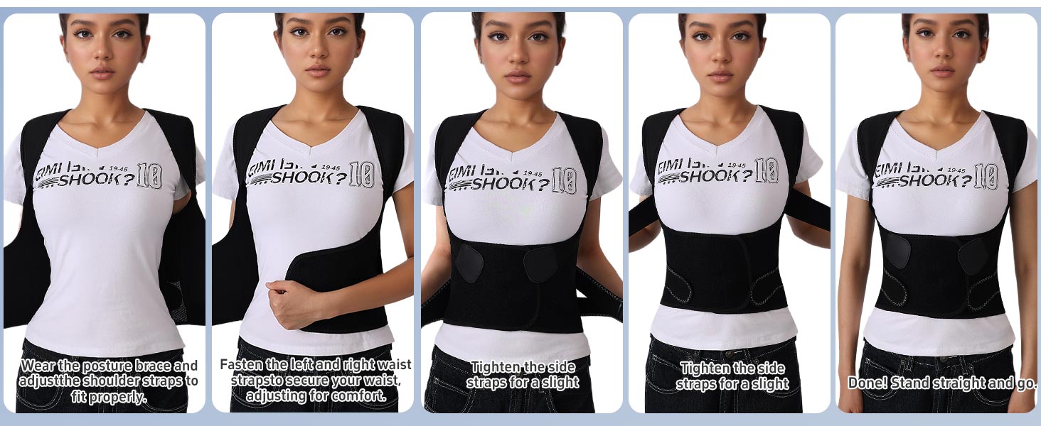 QFE Posture Corrector for Women and Men Back Brace