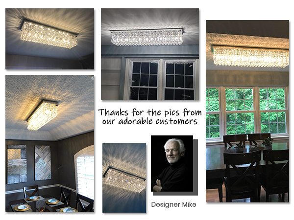 retailer リテイラー　
伸縮ポール &
美良品 ポールケース 7PM Modern Rectangular Chandelier, Gold, L31.5' x W10' x H10