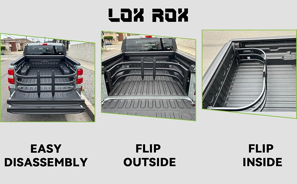 LOX ROX Truck Bed Extender,Aluminum Retractable Tailgate