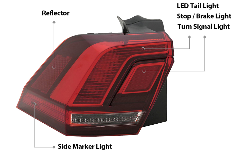 Amazon.com: Auto Parts Avenue APA Replacement LED Tail Light