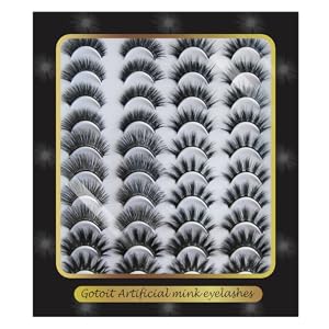 Exquisite packaging box, 20 pairs of eyelashes