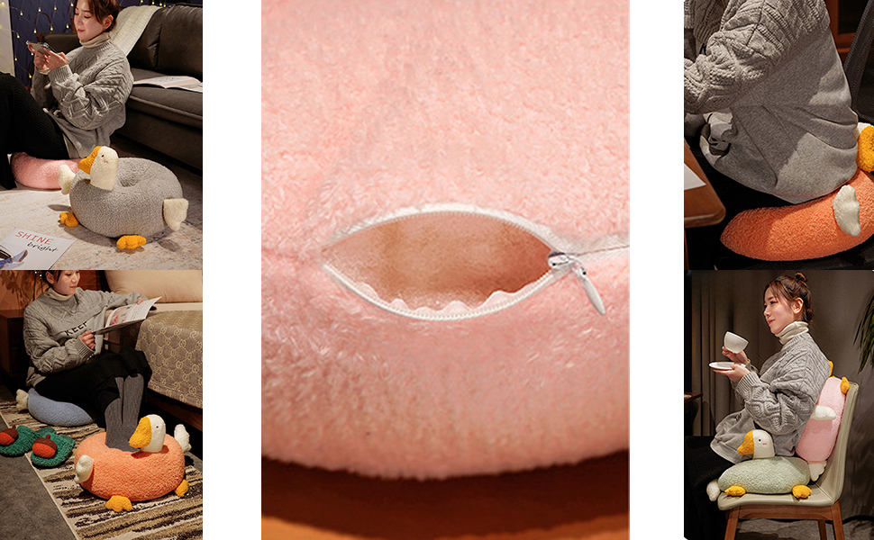 Amazon｜子供 可愛いアヒル 座布団 柔らかい ミニ畳 折りたたみ