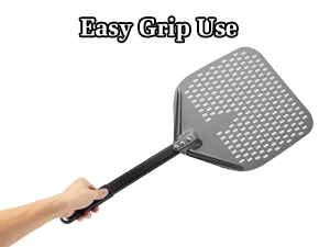 Pizza peel set, pizza spatula, pizza paddle whit rubber comfortable grip