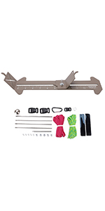 Paracord Jig, 2 in 1 Adjustable Length Paracord Bracelet Jig Kit with Cord and Buckles
