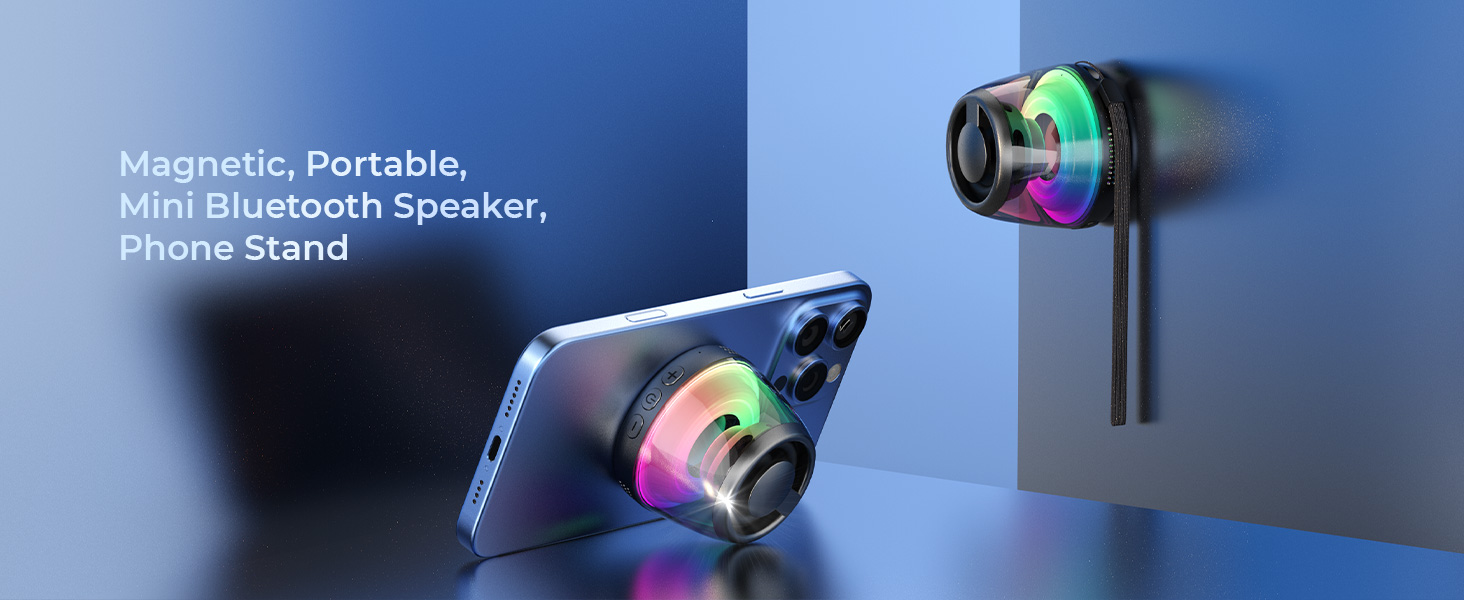 Magnetic, Portable, Mini Bluetooth $peaker,Phone Stand