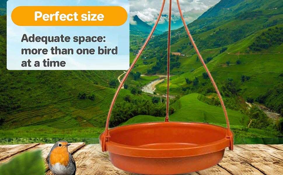 MH VILLA Bird Water Feeder for Hanging Balcony and Window Bird Feeder