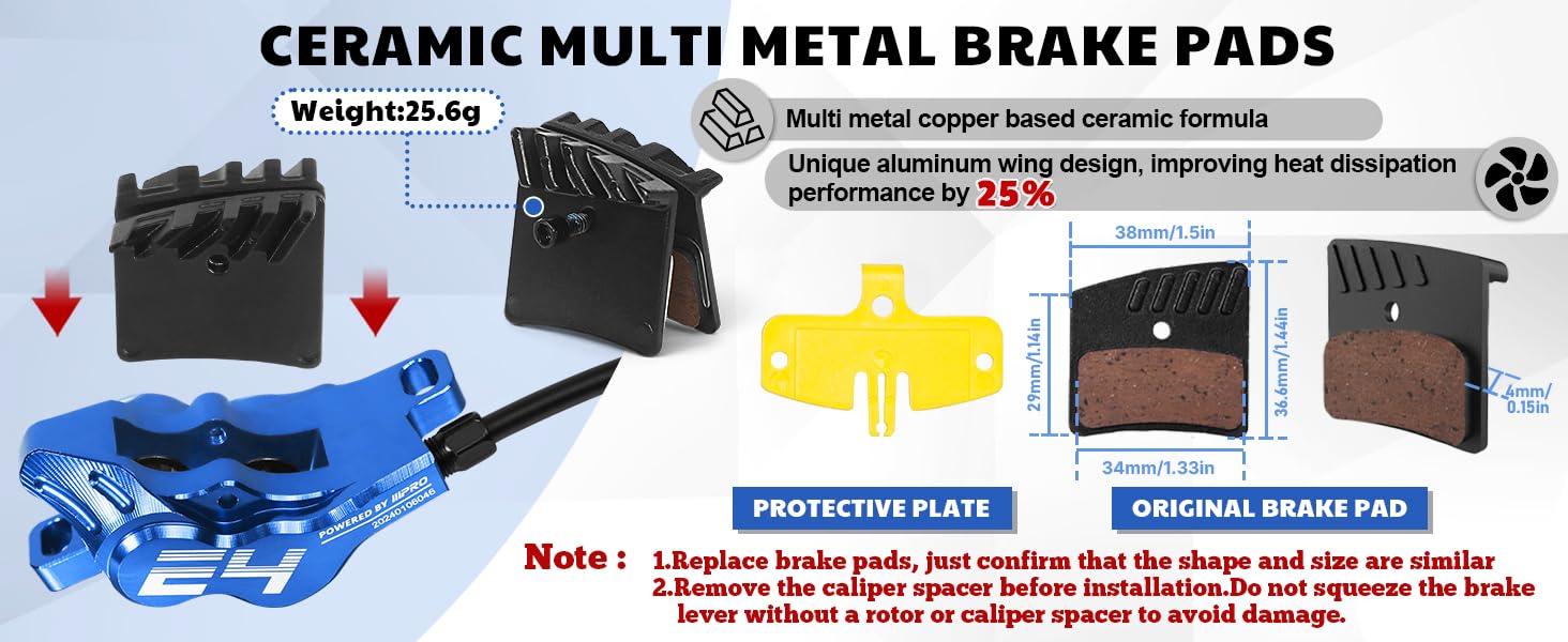 CERAMIC MULTI METAL BRAKE PADS