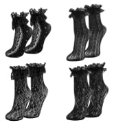 4 Pairs Womens Ankle Socks