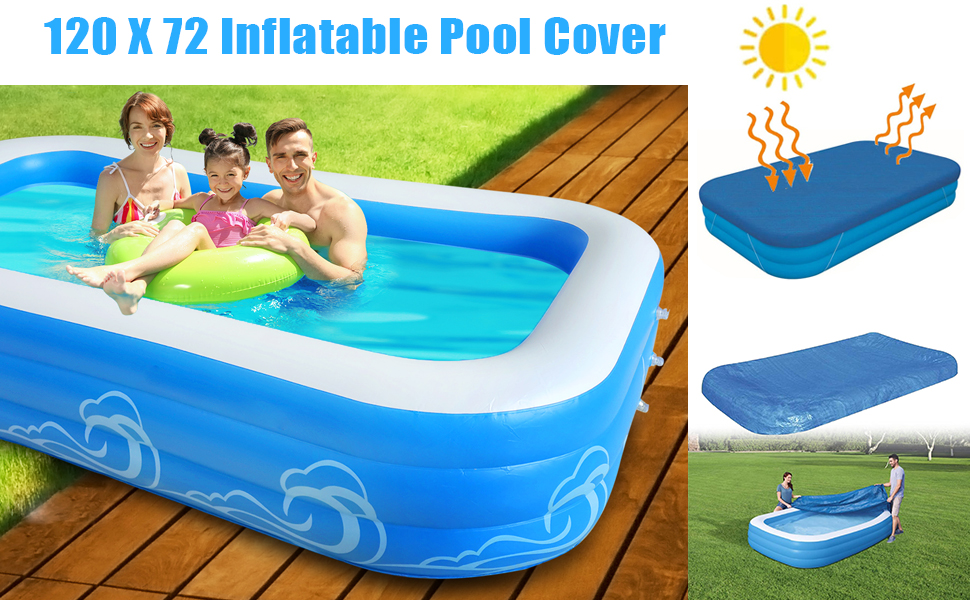 10ft Rectangular Pool Cover 120 in x 72 in Rectangle