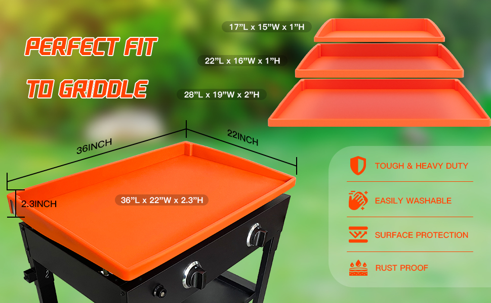 blackstone silicone griddle cover 36 inch