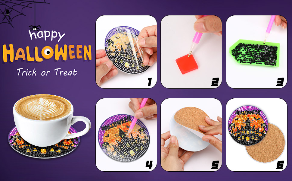 1枚130円 ハロウィンコースター ハロウィン 飾り コースター 1枚入り ハロウィングッズ 壁掛け