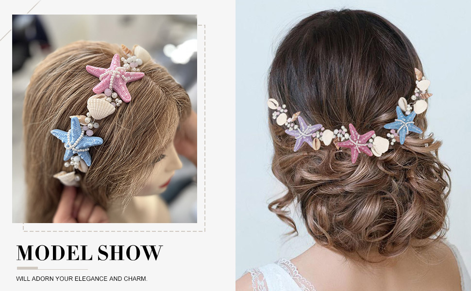 sea wedding hair pieces