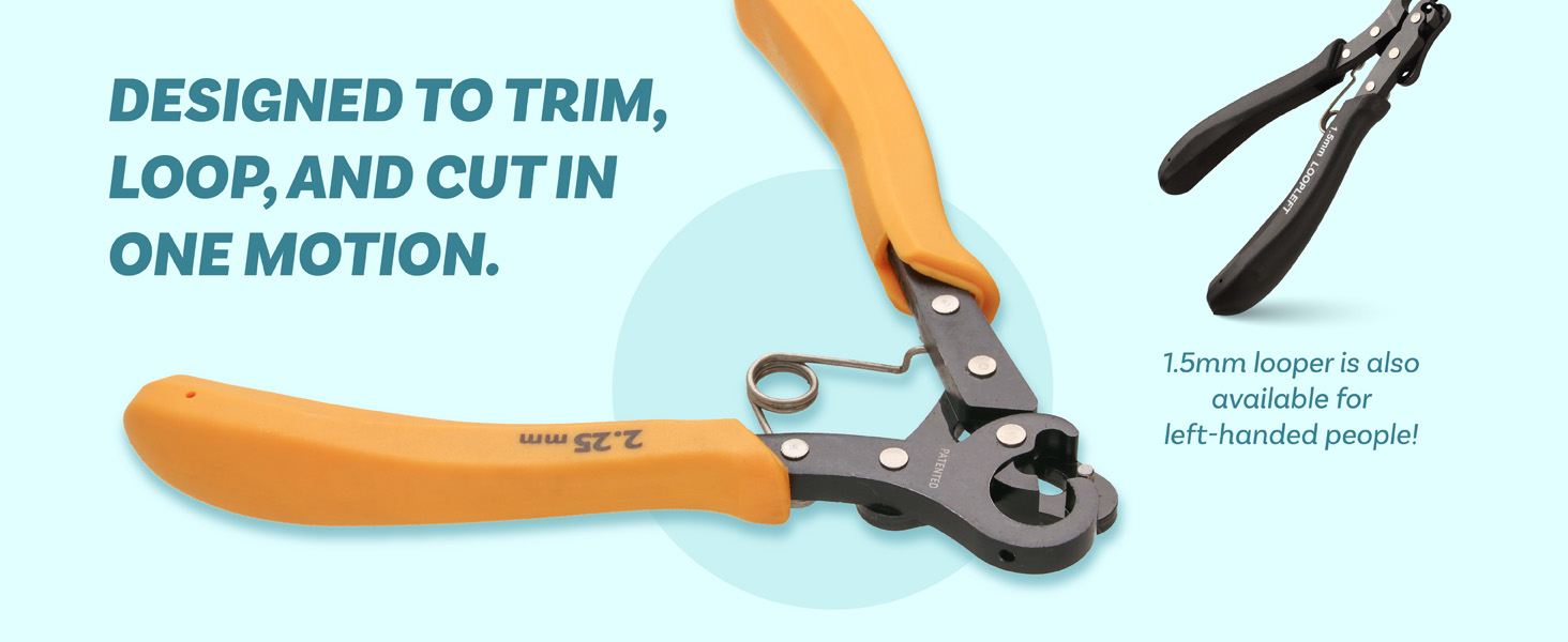 The Beadsmith 1-step looper is a new innovation which allows you to create instant consistent loops.