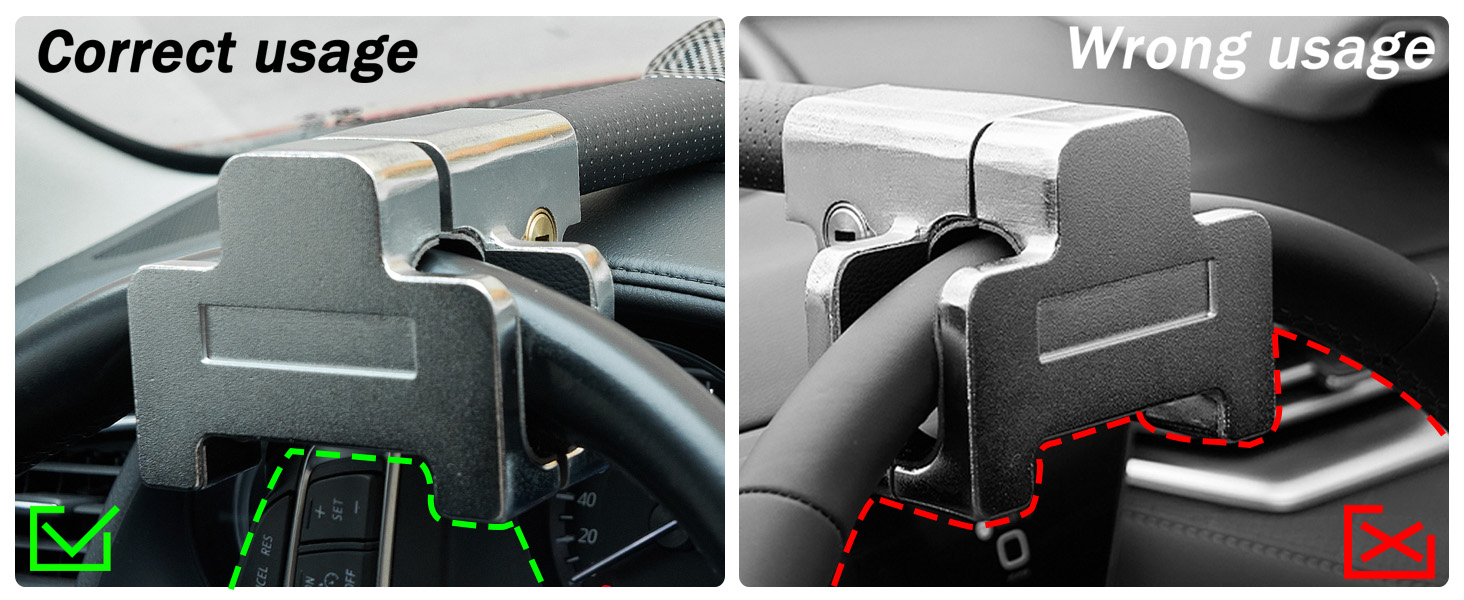 steering wheel lock anti-theft device