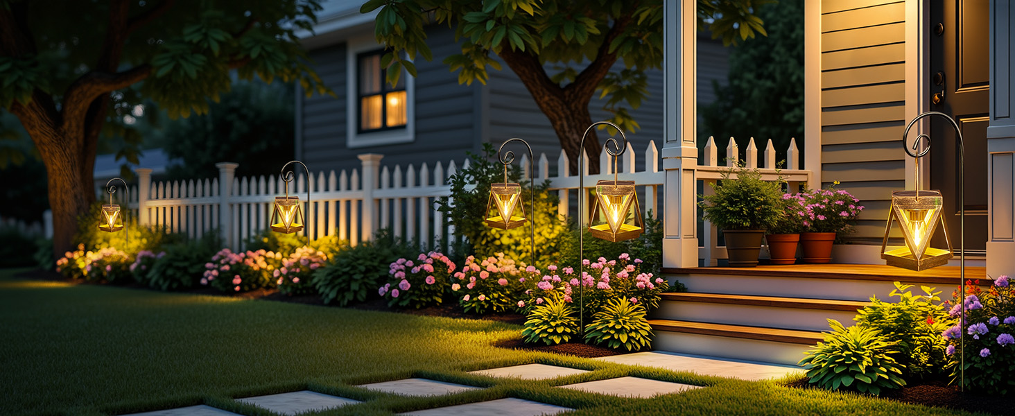 hanging solar lights for outside