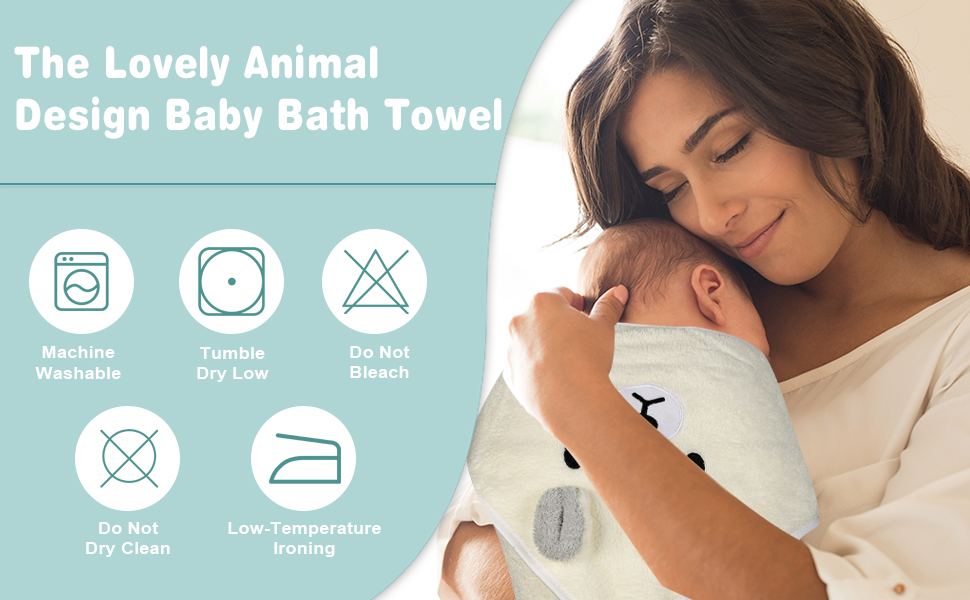 baby bath towel newborn gift for shower babys towel for boys & girls 