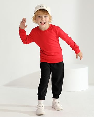 HXP 4 Pack Toddler Boys Sweatpants Pure Cotton Toddler Sweatpants Boys Kids Joggers Pants with Pocket Drawstring 10 toddler boy sweatpants