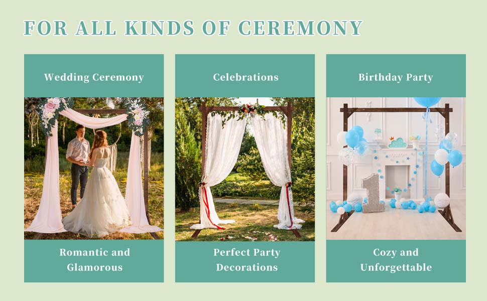 wedding arches for ceremony