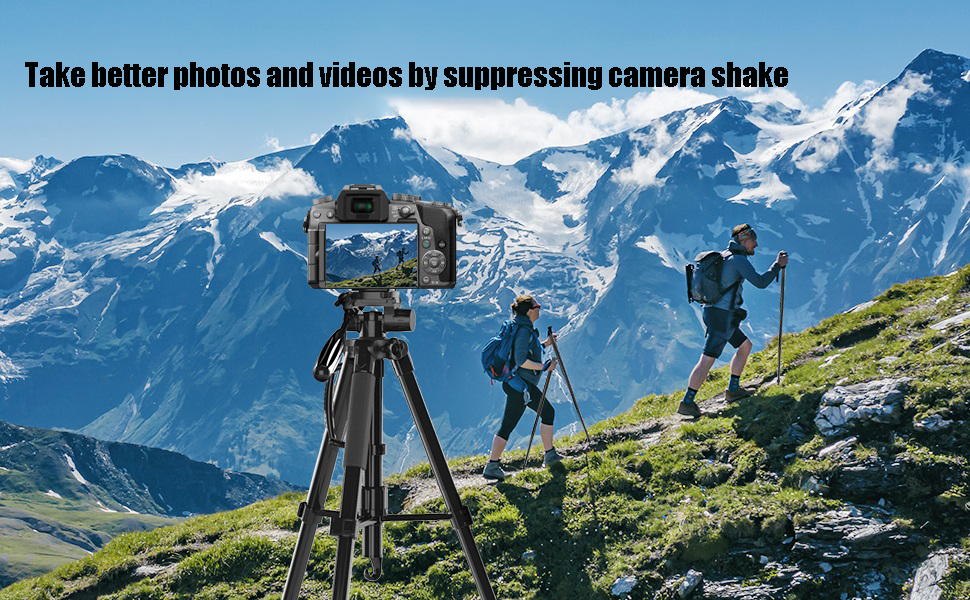 75" Camera Tripod, 2 in 1 Portable Lightweight Travel Tripod &Monopod