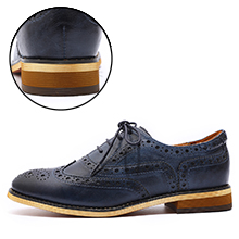leather oxford halbschuhe