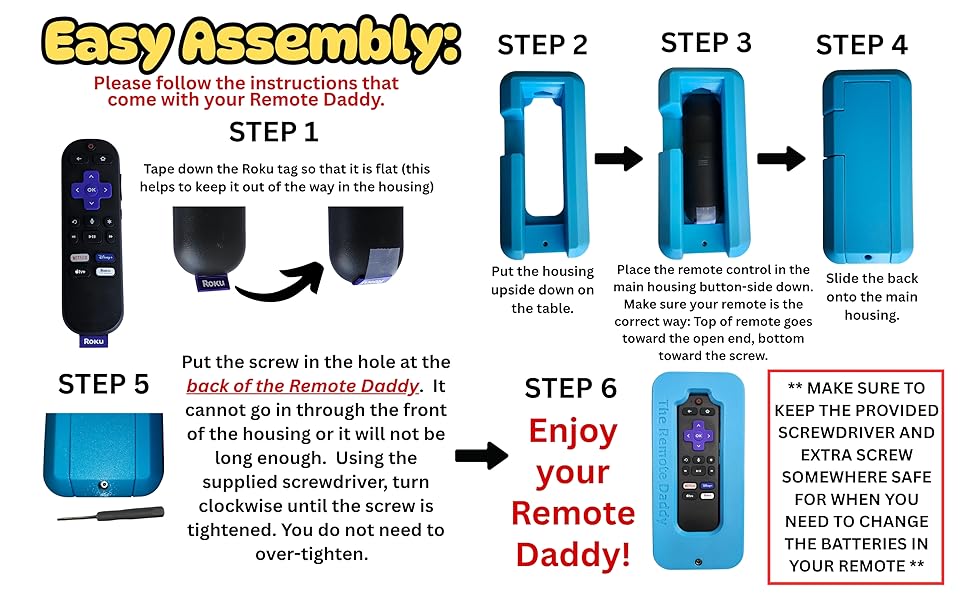 Remote Daddy Assembly Instructions Remote Cover Remote protection remote Case