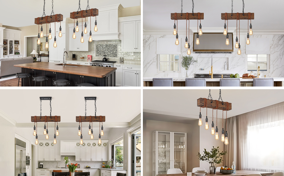 wood ceiling light
