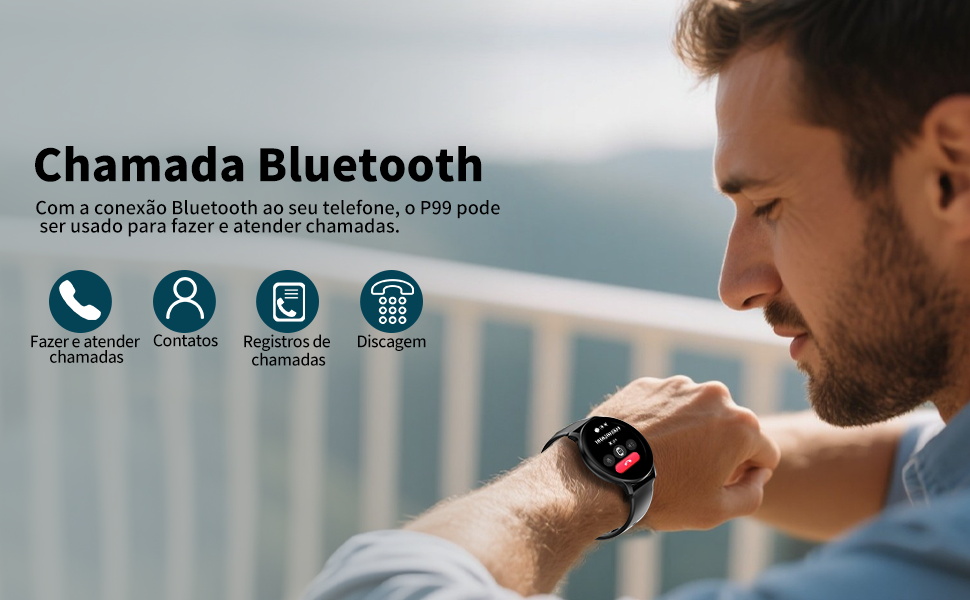 37005037-5860-46ab-8a6e-f18fd8317f51.__CR0,0,970,600_PT0_SX970_V1___ Smartwatch PEJE 1.39 Polegadas - Tela Touch Sensível,À Prova d'Água IP68,123 Modos Esportivos,Faz/Recebe Chamadas,Notificações,Assistente por Voz IA,Unissex - Compatível com Android e iOS (Preto)