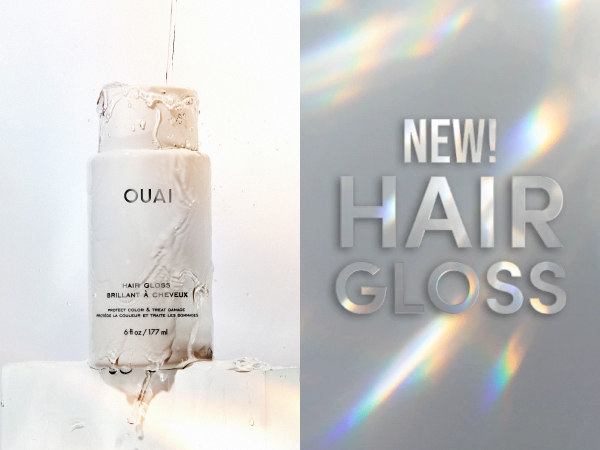 hair gloss is made with hyaluronic acid and rice water to protect color and boost shine