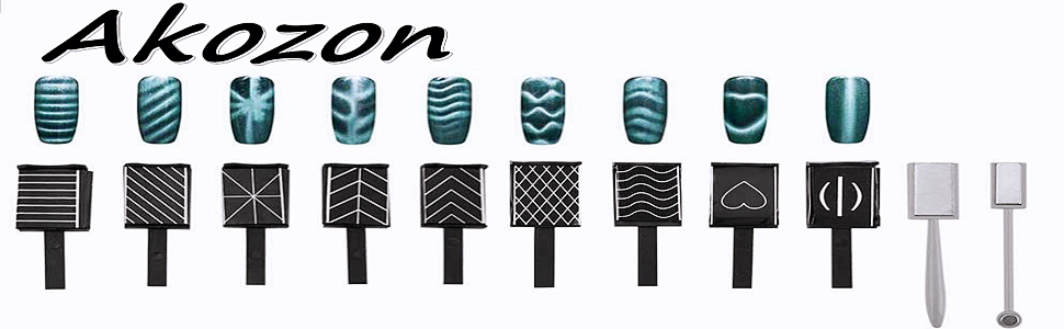 11 teiliges Katzenaugen Magnetset bietet 3D Katzenaugen Effekt