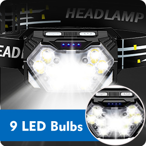 rechargeable headlamp with red light