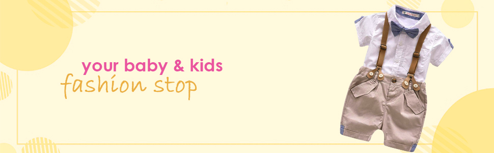 Boys Half Sleeves Shirt and Suspender Style Shorts Sets in White Color