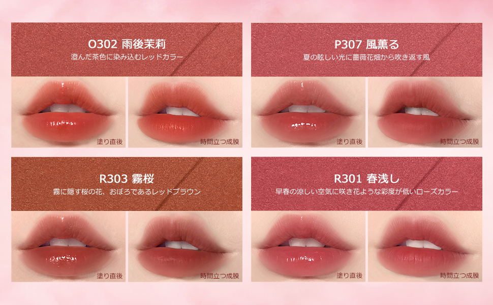 ウォータミストリップティント 保湿口紅 マット ファッションリップグロス Amazon | COLORKEYウォータミストリップティント 保湿口紅 マット