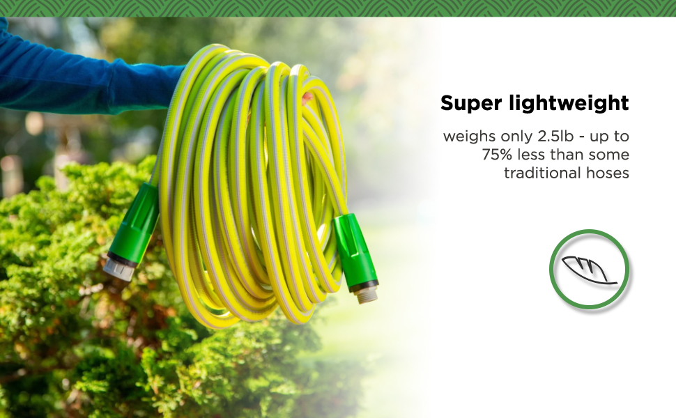 Gardien CoilFlex NoCrimp Flexible 50 Foot Kink Free Hose