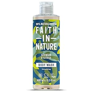 faith in nature seaweed and citrus body wash, vegan and cruelty free