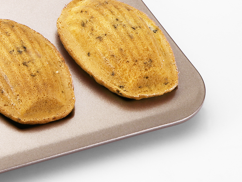 HONGBAKE Nonstick Madeleine Pan 2 Pack 12Cavity Heavy Duty