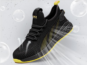 SPIEZ Unisex Safety Trainers with Protective Toe Cap, Puncture Proof Work Shoes for Men and Women, Breathable Safety Sneakers for Work and Daily Wear 18 Breathable Surface