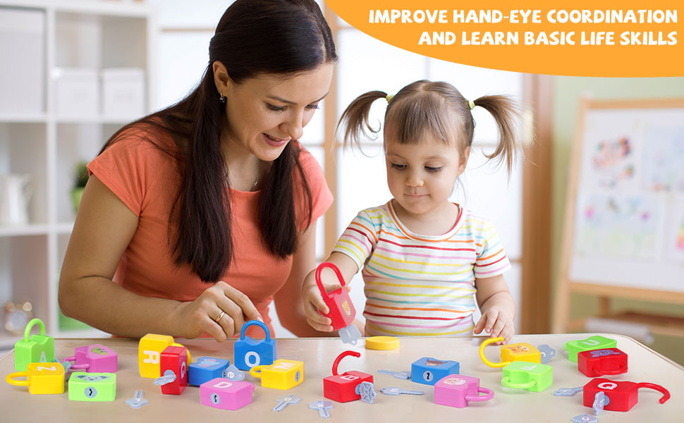 AXEARTE Montessori Educational Toys Alphabet Learning