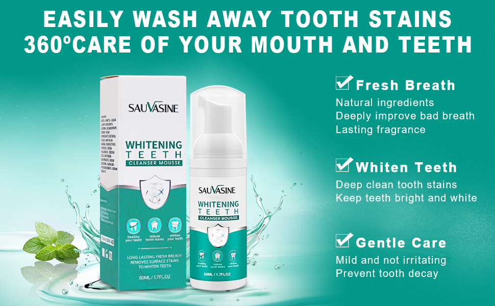 Teeth Whitening Foam Toothpaste,Teeth Cleaning Foam Mousse